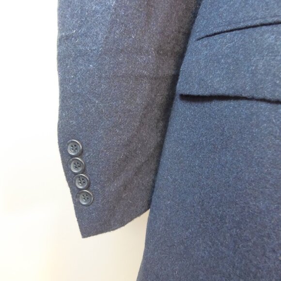 Mens 46R Dk Blue 100% Camel Hair Bill Blass Black Label Parisian Sport Jacket - Picture 9 of 10